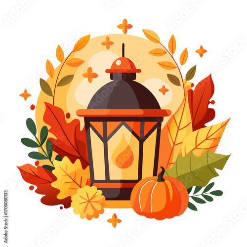 Autumn Lantern Vector