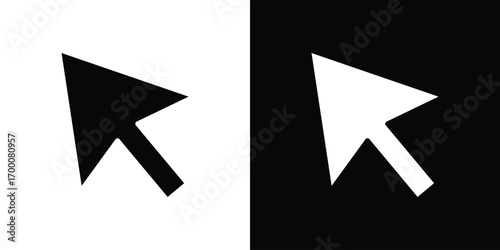 Mouse icon silhouette vector illustration isolated flat style