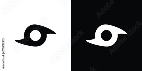 Hurricane icon silhouette vector illustration isolated flat style