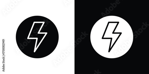 Flash icon silhouette vector illustration isolated flat style
