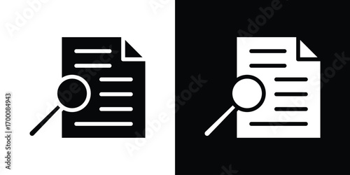 Case study icon silhouette vector illustration isolated flat style