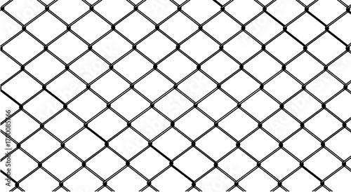 Seamless chain link fence pattern in black and white for background or security concept
