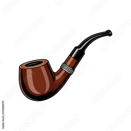 smoking pipe vector illustration	