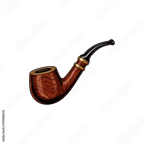 smoking pipe vector illustration