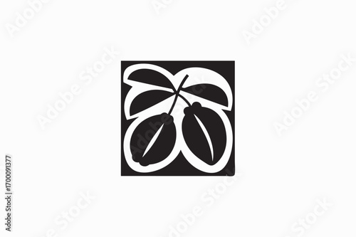 Black Saputo fruit taste vector silhouettes image made by adobe illustrator .eps