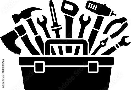 Essential Toolbox Silhouette" Vector