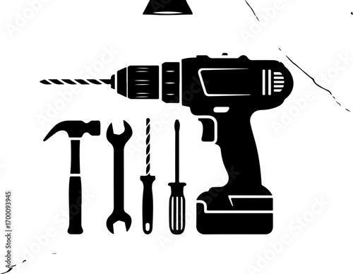 Essential Toolbox Silhouette" Vector