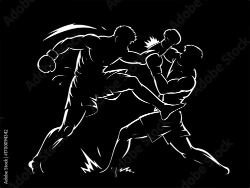 "Muay Thai Combat Clash"  Kickboxing  Graphics