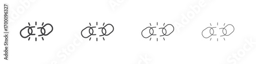 Weakness icons for graphic and web design.