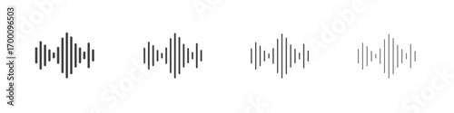 Voice icons for graphic and web design.