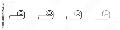 Tape icons for graphic and web design.