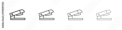 Stapler icons for graphic and web design.
