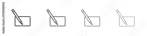 Post icons for graphic and web design.