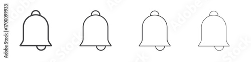 Notification icons for graphic and web design.