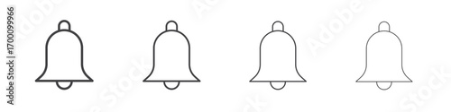 Notification icons for graphic and web design.