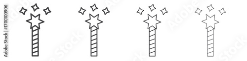 Magic icons for graphic and web design.