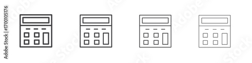 Calculator icons for graphic and web design.