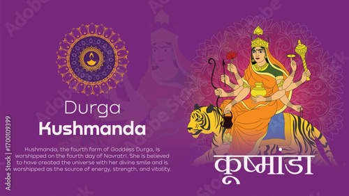 Durga Kushmanda Fourth Form of Goddess Divine Smile and Source of Vitality Navratri Day 4