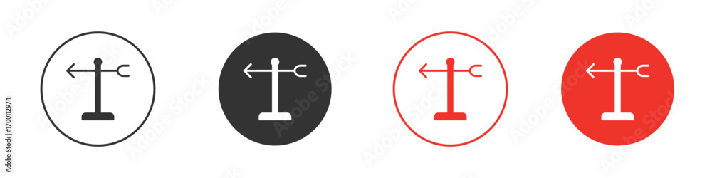 Obraz premium Veleta icon symbol in black. icon design vector stock