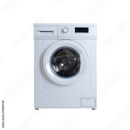 Wallpaper Mural White washing machine isolated on black Torontodigital.ca