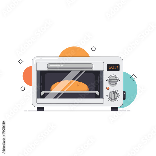 Compact countertop toaster oven perfect for baking roasting toasting and warming delicious meals