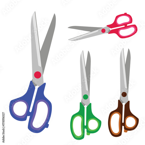 A collection of versatile scissors for various cutting tasks and crafting projects
