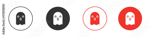 Ghost icon symbol in black. icon design vector stock