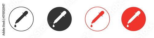 Dropper icon symbol in black. icon design vector stock