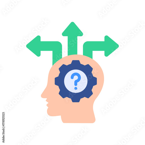 Decision Making flat color icon