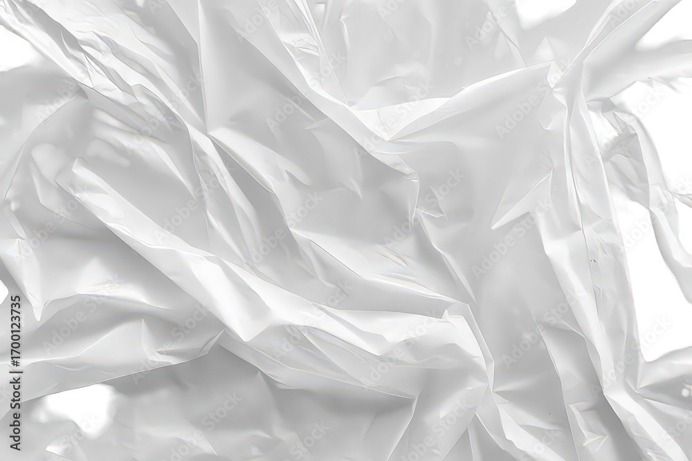 Obraz premium Abstract Wrinkled White Fabric Texture