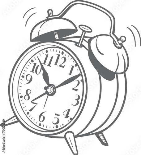 alarm clock vector illustration