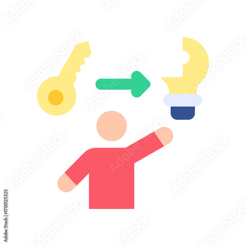 Problem Solving flat color icon