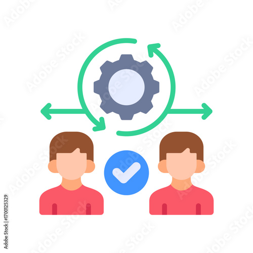 Change Management flat color icon