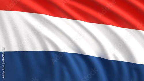Full screen looping video of the Netherlands flag