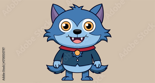 Cartoon Wolf, Halloween Character, Adorable Wolf, Cartoon Beast, Halloween Creature, Fantasy Animal, Cute Wolf, Whimsical Wolf, Cartoon Animal, Halloween Fun, Fantasy Beast, Cute Creature, Cartoon Hal