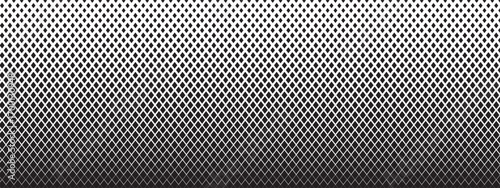 Repeating dimond shapes pattern. Rhombus background with faded halftone effect. Simple geometric mosaic texture. Rhombic print with gradient ornament. Minimalist design. Vector graphic illustration