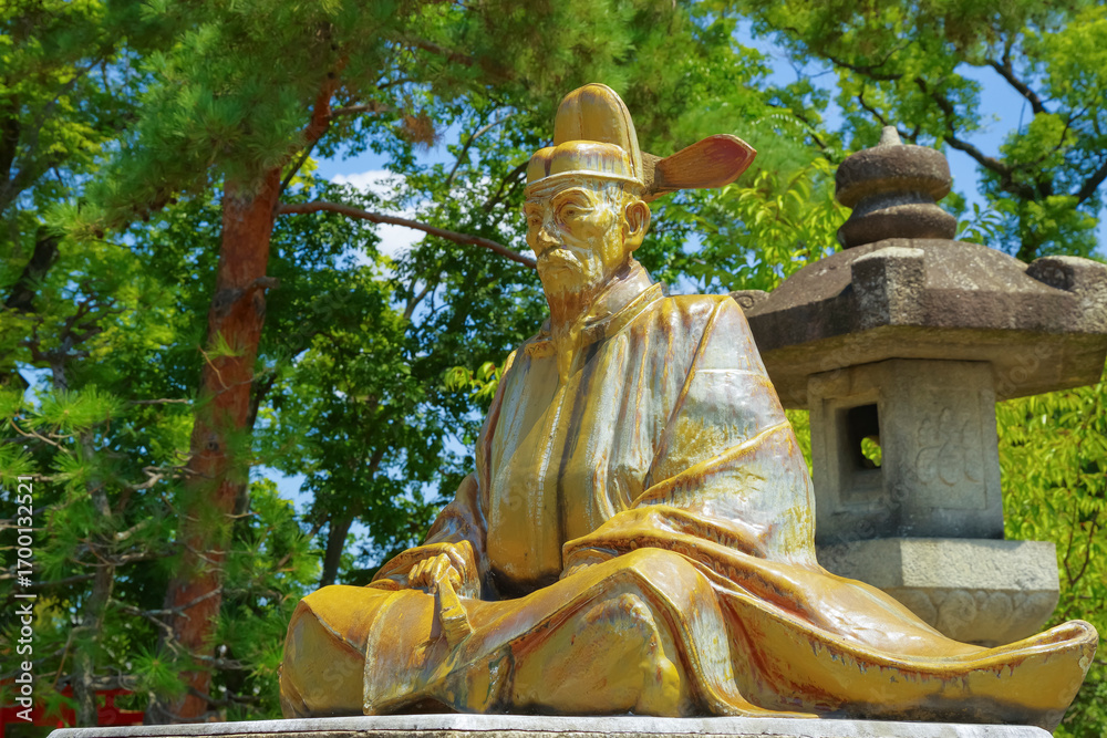 Obraz premium 京都 豊国神社の豊臣秀吉像