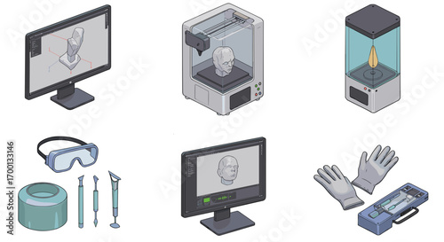 3D Printing Technology Workflow for Medical Modeling and Prosthetics Development