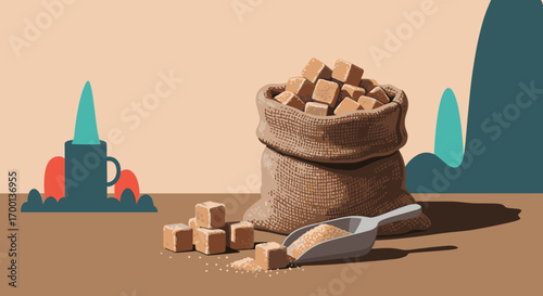Sweeten your day with delicious brown sugar cubes and granules for baking and beverages