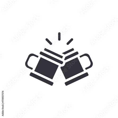 Celebratory Toast With Mugs Symbolizing Joyful Occasions And Shared Moments Celebration