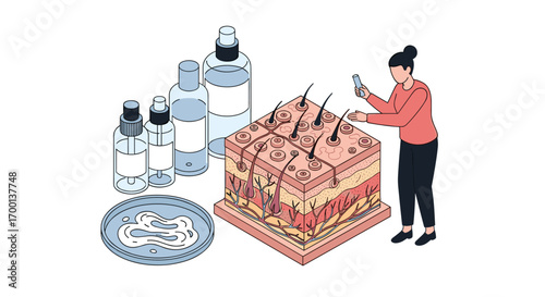 Exploring the layers of human skin studying its structure and function through scientific research and personal care