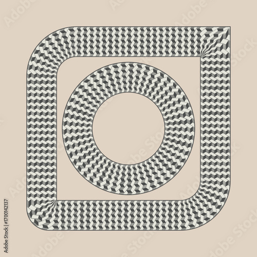 Bad print 3d rectangles outline line border pattern brush