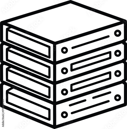 3d render of a file cabinet