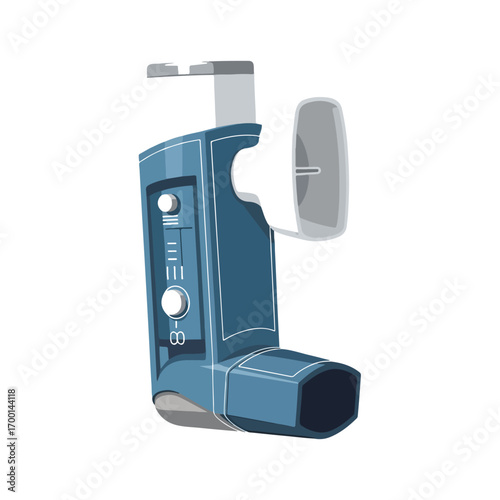 Medical Inhaler Vector Illustration on White