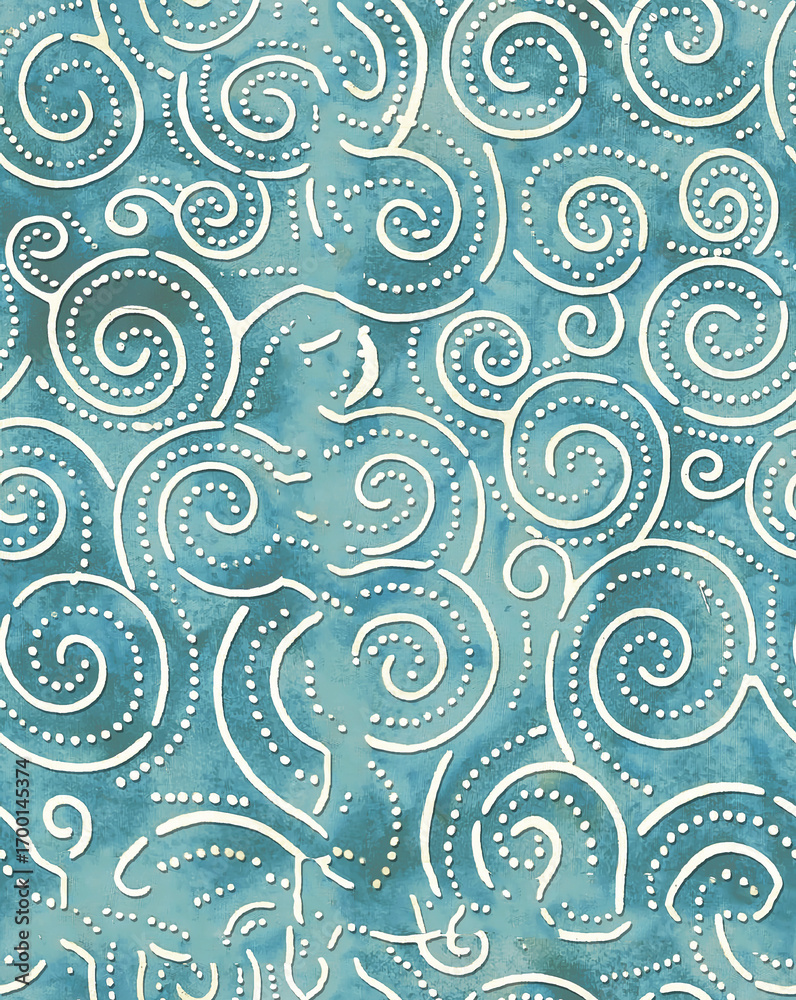 Fototapeta premium vector seamless pattern with paisley