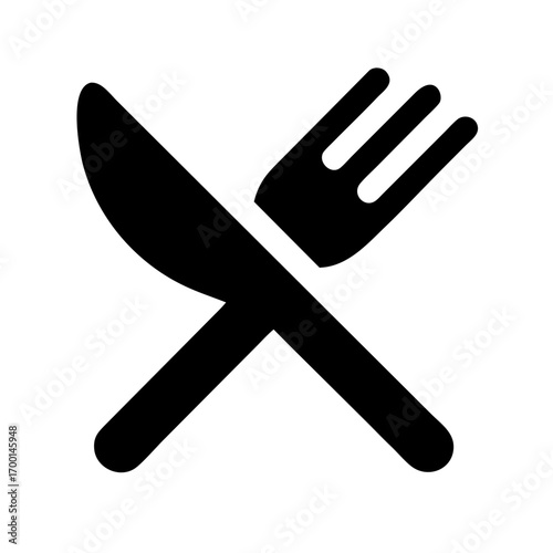 Colorful metal internet button with a restaurant menu icon and other business clip art symbols