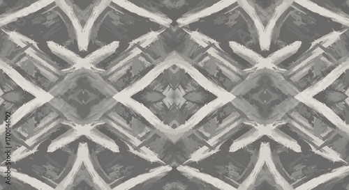 Abstract geometric seamless pattern with diagonal lines and diamond shapes artwork