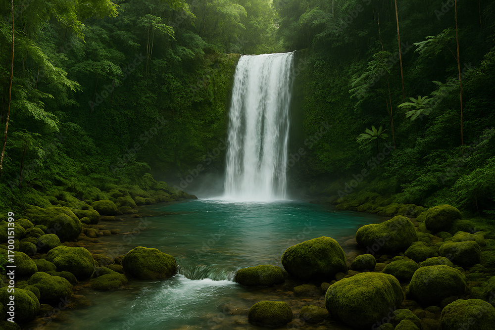 Fototapeta premium waterfall in the forest