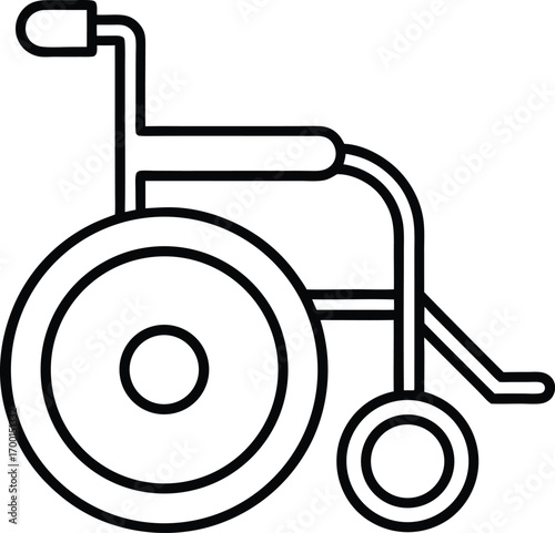 wheelchair accessibility healthcare symbol on transparent.