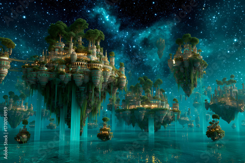 The Sacred Falls in the Dream Sky